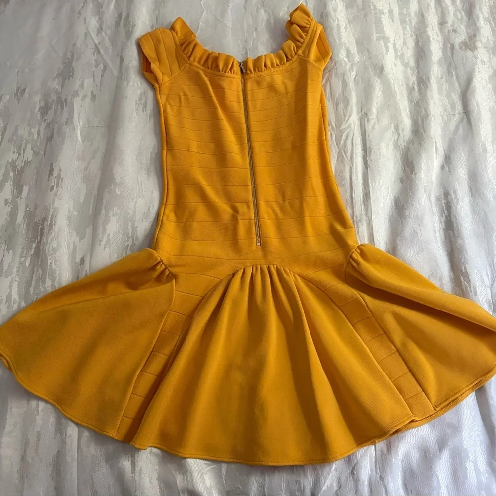 Yellow Ruffled Dress - Picture 2 of 3